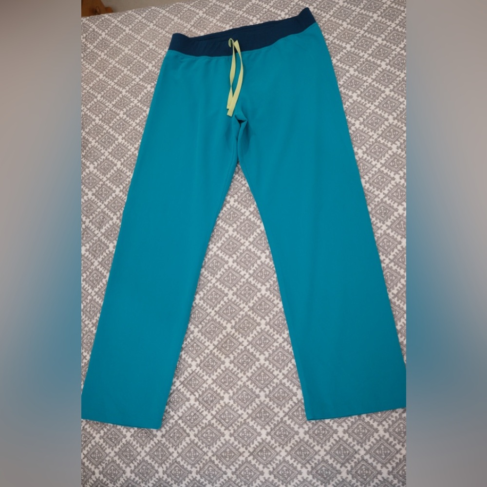 Teal Livingston Scrub Pants
